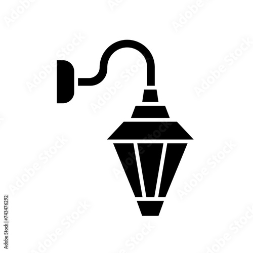 Illustration of Porch Light design Glyph Icon
