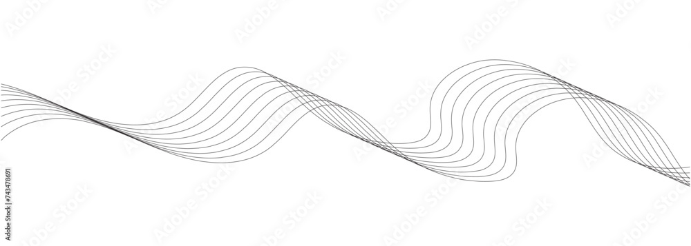 Abstract wavy background. Thin line wavy abstract vector background. Curve wave seamless pattern. Line art striped graphic template design Abstract wavy background. Thin line wavy abstract vector background. Curve wave seamless pattern. Line art striped graphic template design