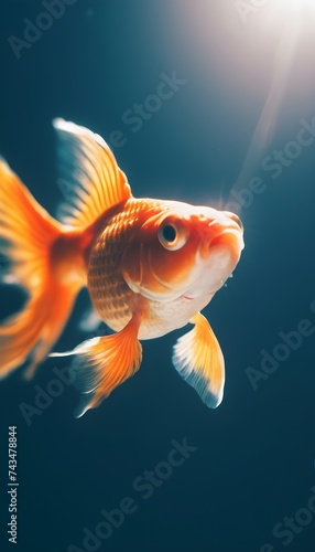 Goldfish in the water