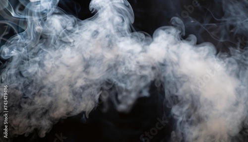 smoky abstract on black background