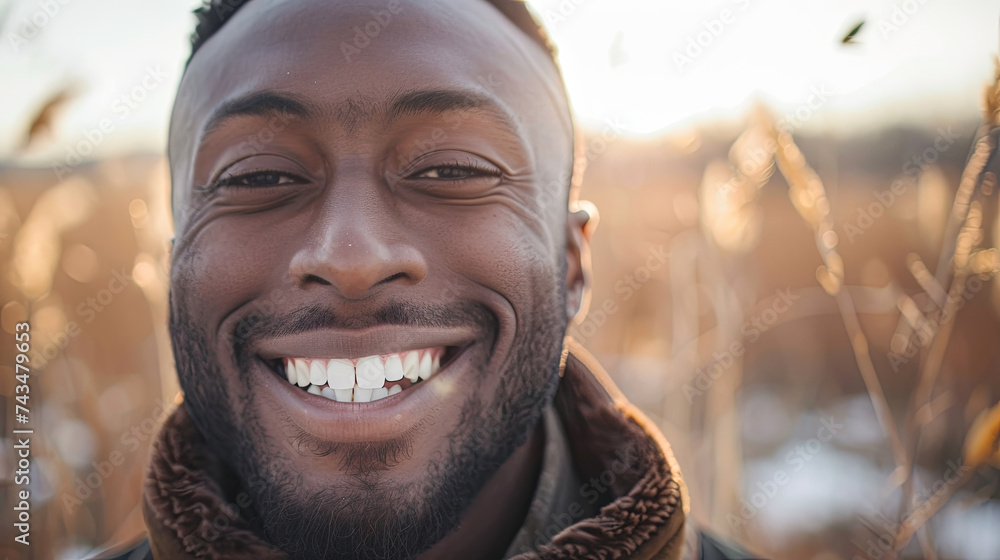 African man with white teeth and smile rejoicing African man with white teeth and smile rejoicing
