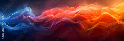 Abstract colorful Graphic motion on background, creative waves color smoke and liquid, Black Wallpaper Filling the Screen