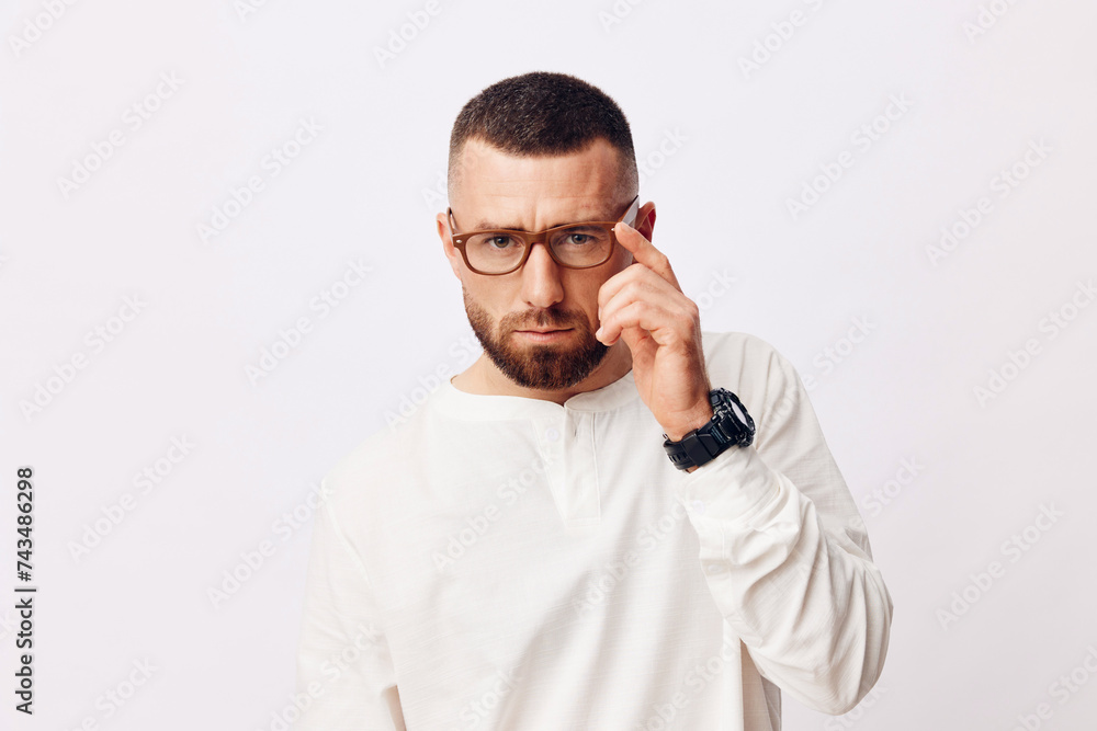 Man handsome caucasian face background expression person young portrait adult isolated background attractive man Man handsome caucasian face background expression person young portrait adult isolated background attractive man
