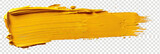 yellow paint brush stroke on white background, yellow watercolor stroke
