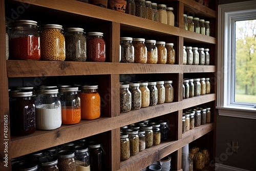 Big Jar Storage Solutions: Classic Look for Open Shelving Kitchen Decor Ideas