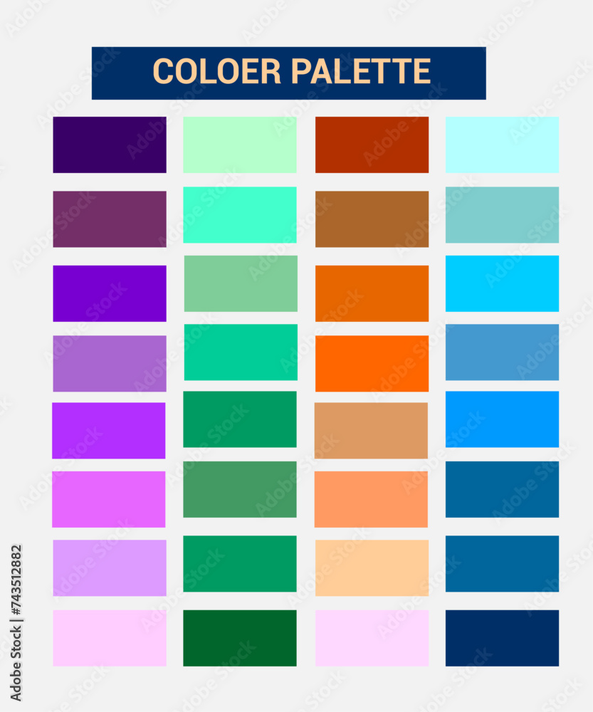Free vector illustration of color swatch
