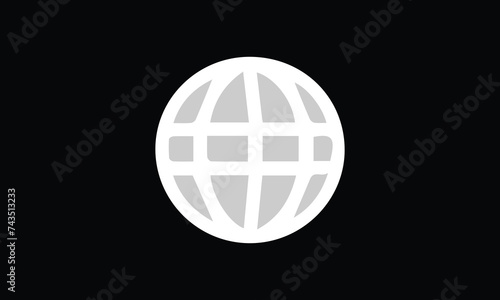 Internet logo design  world vector logo 