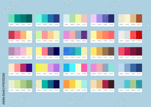 colour palette Free vector
