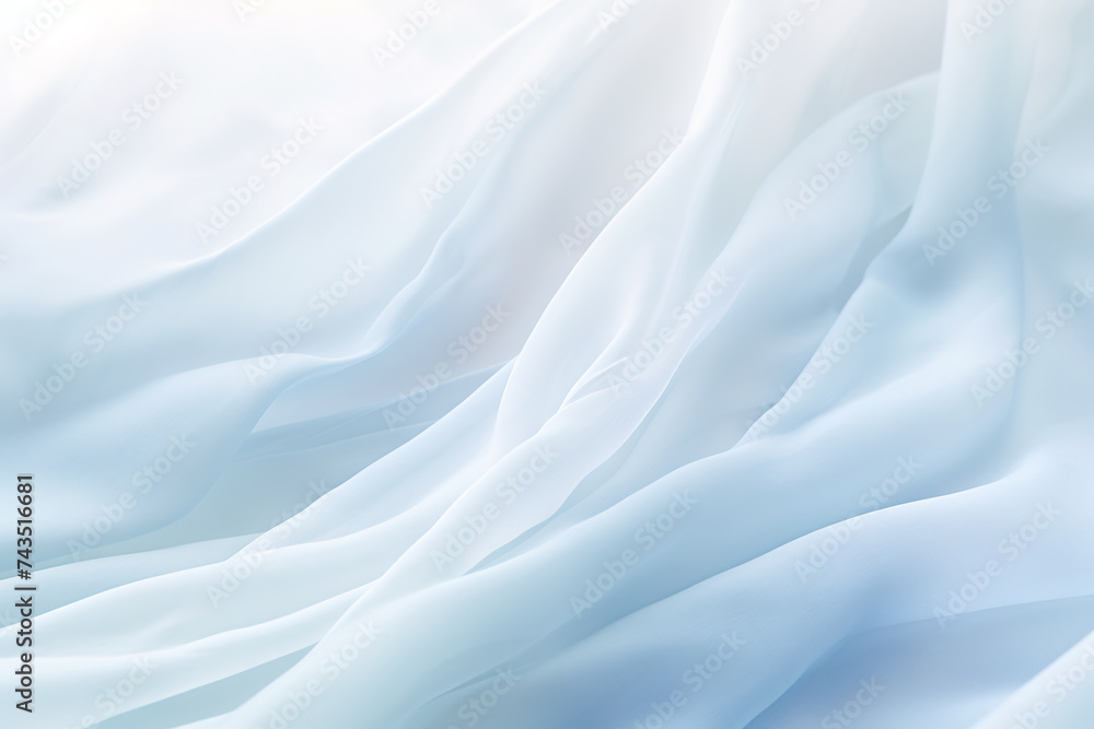 Elegant Blue Satin Fabric Undulating with Graceful Folds and Soft Texture. Abstract Background Concept Elegant Blue Satin Fabric Undulating with Graceful Folds and Soft Texture. Abstract Background Concept