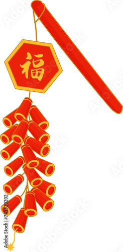 Chinese firecrackers ornament