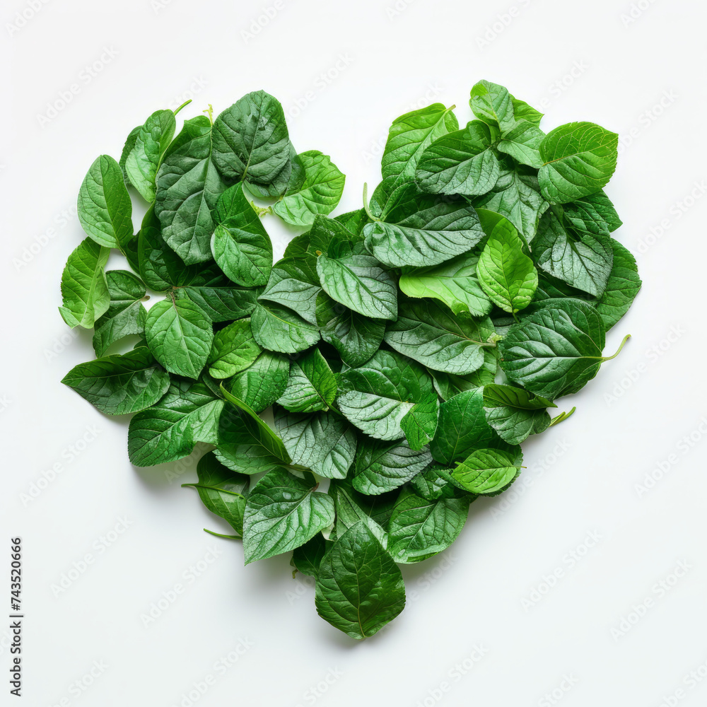 Heartfelt Foliage: Leaves Forming a Love Symbol Heartfelt Foliage: Leaves Forming a Love Symbol