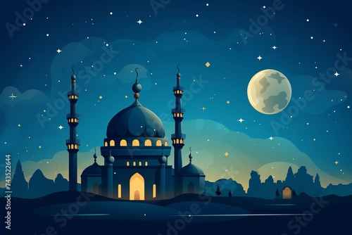 mosque at night © shuja