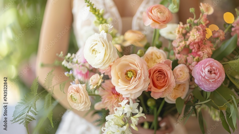 Florist consulting with bride, personalized service, wedding planning Florist consulting with bride, personalized service, wedding planning