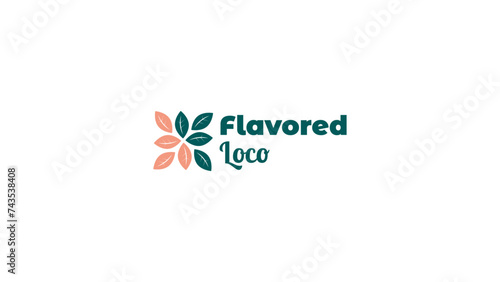 Flavored loco restaurant logo, green eco-friendly, logo for company, logo for company, thank you message