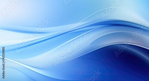 Blue Clean Background with Abstract Blur and Clear Copyspace for Architecture Design