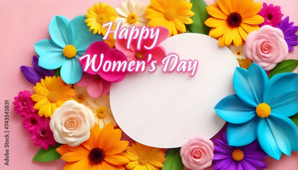 Happy Women's Day card for International women's day Happy Women's Day card for International women's day