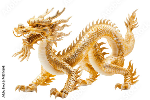 Majestic Dragon's Glimmer on Transparent Background, PNG © AIstudio1