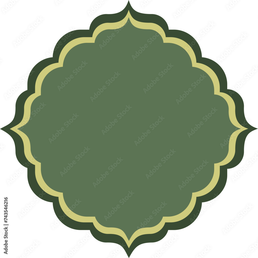 Fototapeta premium Eid Al Fitr Frame Decoration