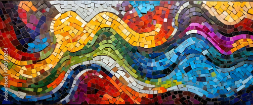 broken Floor tiles colorful background