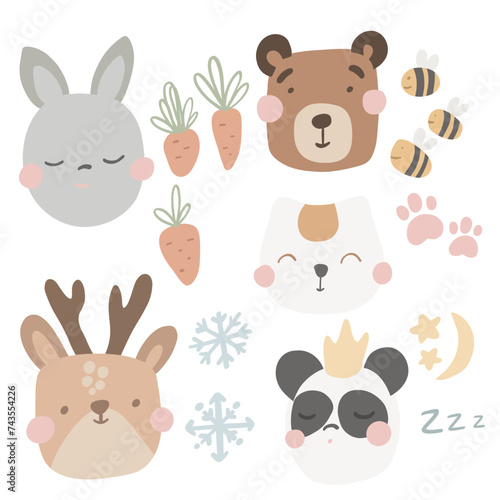 set of animals
