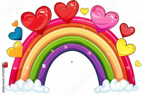 LGBTQ Pride sympathy. Rainbow alizarin colorful sit in diversity Flag. Gradient motley colored lgbtq+ parenting LGBT rights parade festival ragtag diverse gender illustration photo