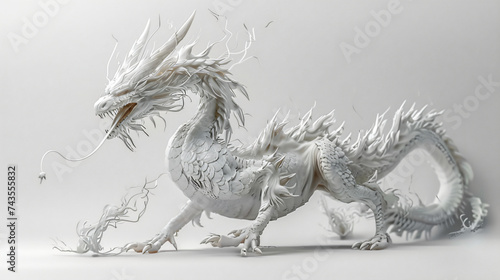 Rendering of a fantasy dragon
