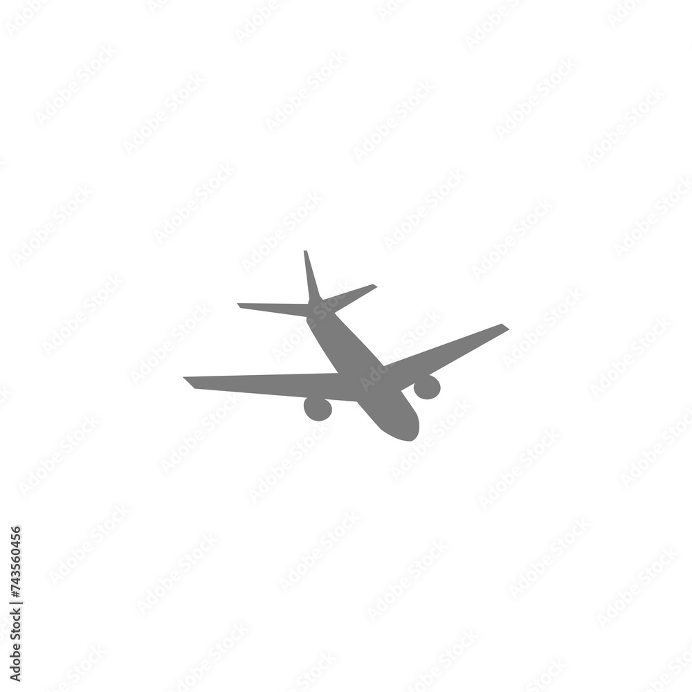 Plane icon illustration isolated on white background