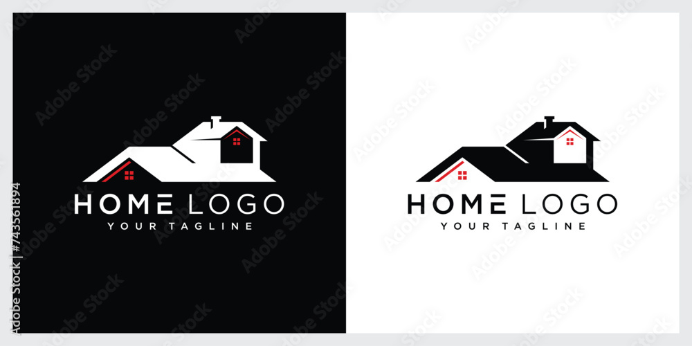 Home vector logo template for real estate company