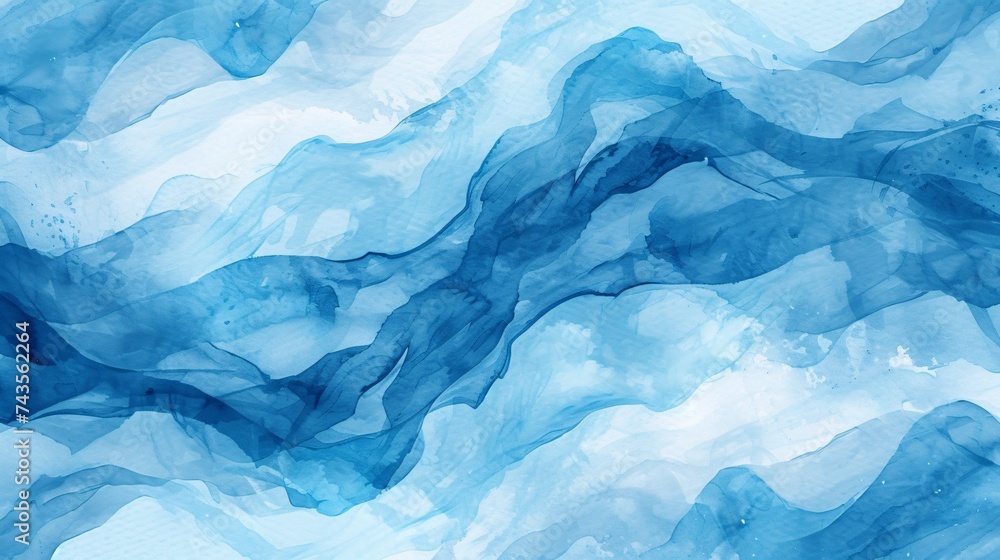 Vibrant watercolor waves in abstract design. Painted effect. Illustration. Vibrant watercolor waves in abstract design. Painted effect. Illustration.