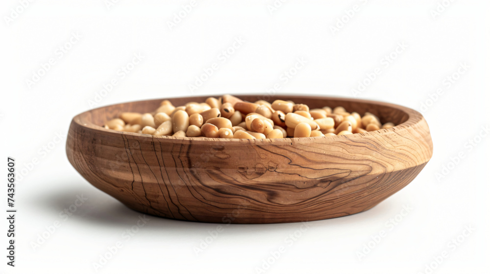 Unpeeled pine nuts