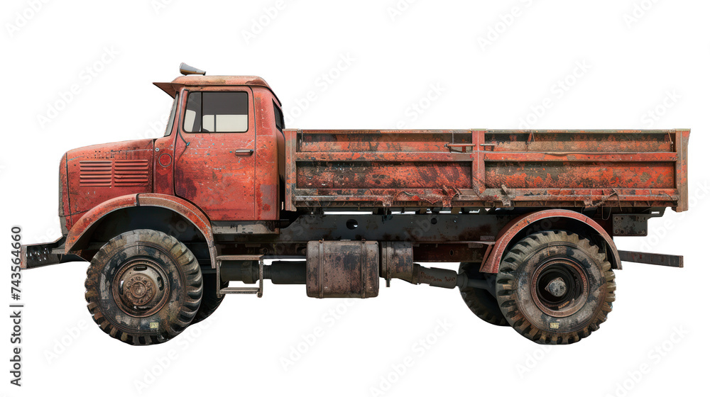 Fototapeta premium Truck isolated on transparent background