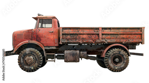 Truck isolated on transparent background