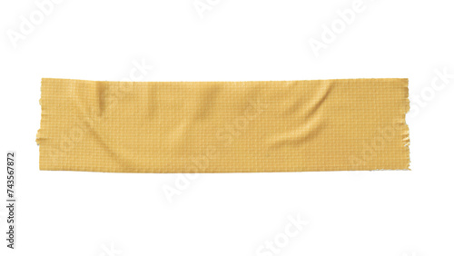 Yellow cloth tape photo