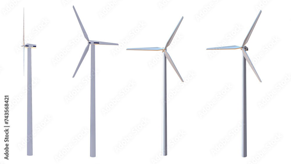 wind turbine in the wind wind turbine in the wind