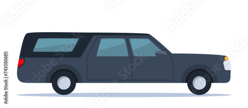 Obraz na płótnie Hearse black car
