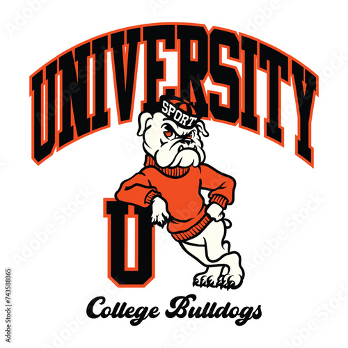 funny college varsity design