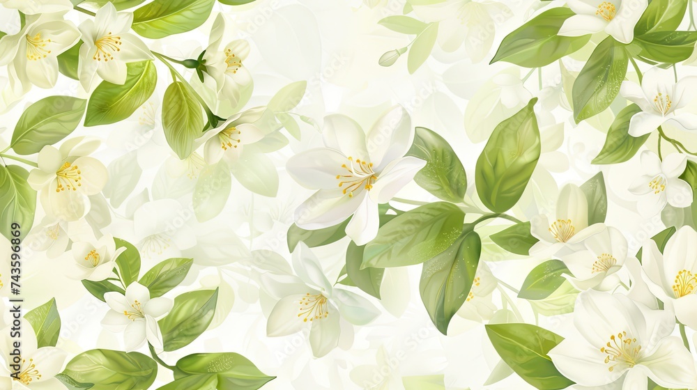 Fototapeta premium Light green background with soft colors