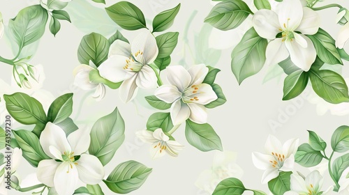 Light green background with soft colors © paisorn