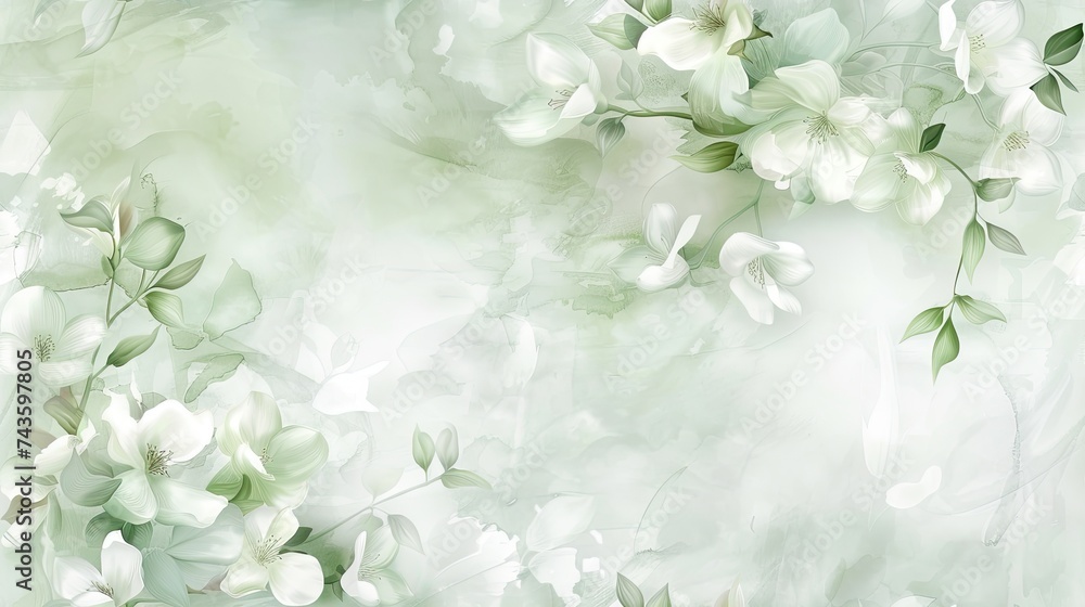 Light green background with soft colors Light green background with soft colors