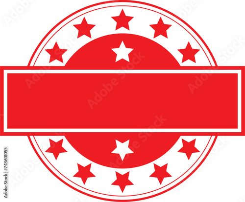 Red badge button