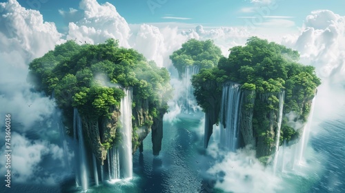 Fantastical floating island...