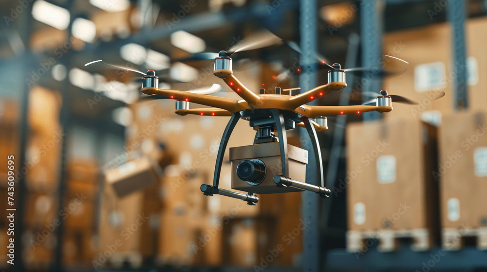 Imagine a 5G enabled autonomous drone delivery service simulation for logistics and supply chain management students