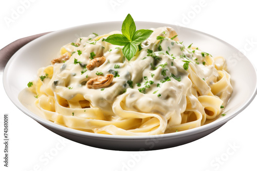 Parmesan Pasta Delight Isolated on Transparent Background
