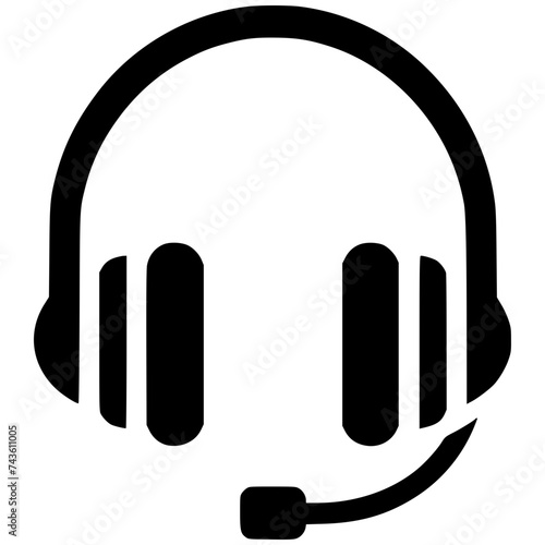 Simple headset icon