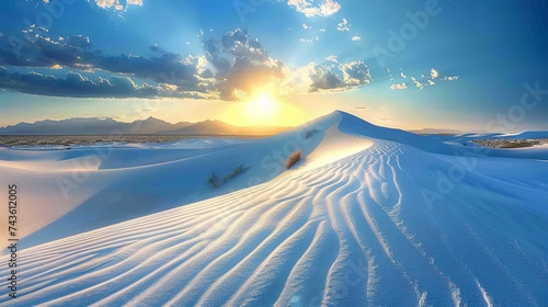Sand dunes in White Sands National Park