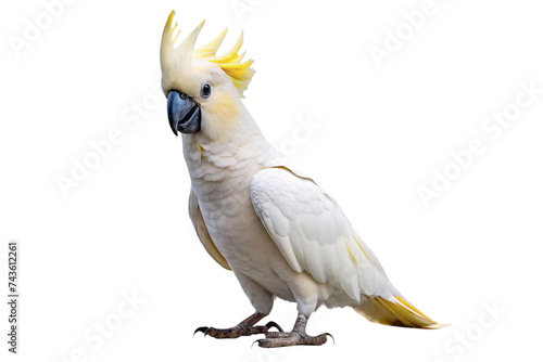 cockatoo isolated on a transparent background photo