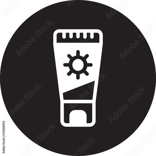 sunscreen glyph icon