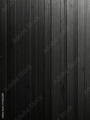 Black wood texture. Floor surface. Dark wooden background. Vector illustration.