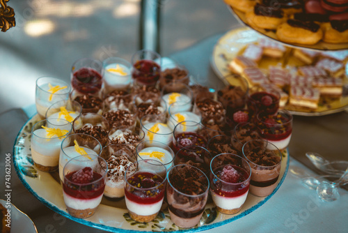 Wall Mural Collection of desserts.