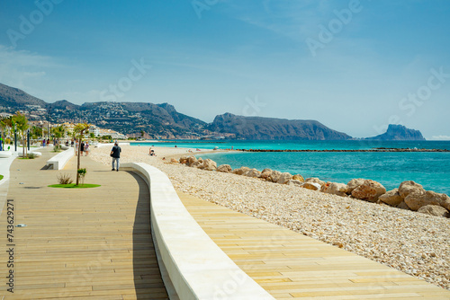 Wallpaper Mural Altea beach, Costa Blanca, Spain	 Torontodigital.ca